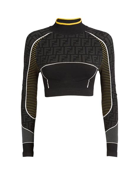 fendi fun fur print crop top|Fendi clothing for women.